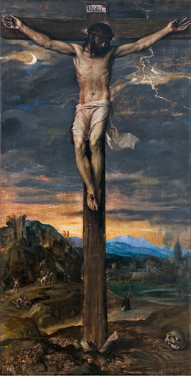 Chrystus na krzyżu, ok. godz. 1565. autorstwa Tiziano Vecelli
