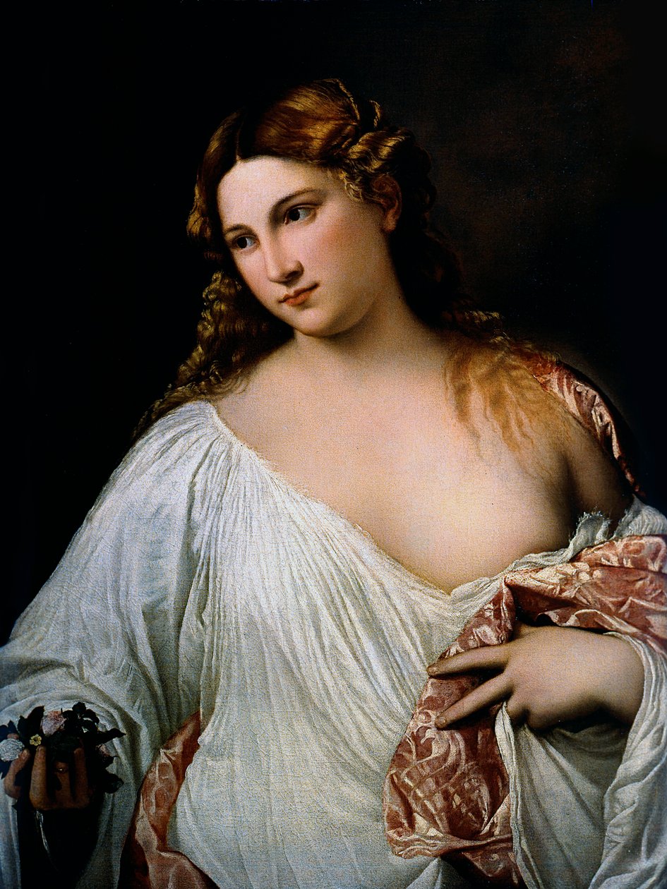 Flora, ok. 1515 autorstwa Tiziano Vecelli