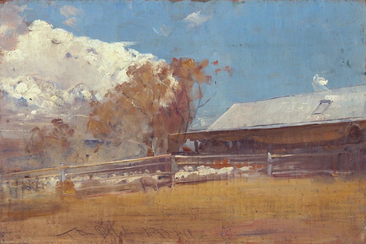 Strzyżenie szopy, Newstead autorstwa Tom Roberts