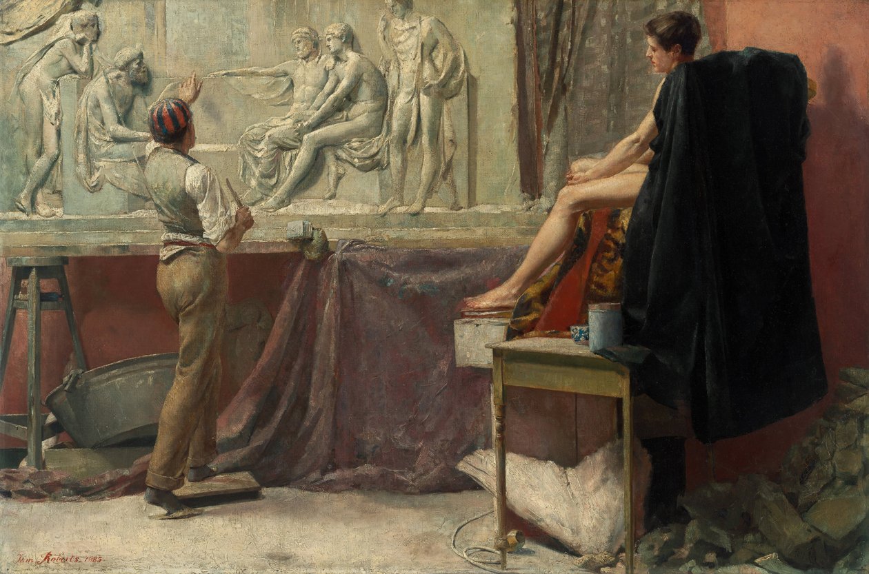 Pracownia rzeźbiarzy autorstwa Tom Roberts