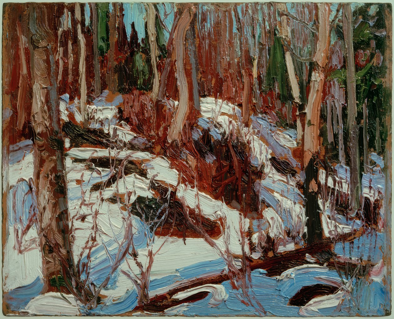 Zimowa odwilż w lesie autorstwa Tom Thomson