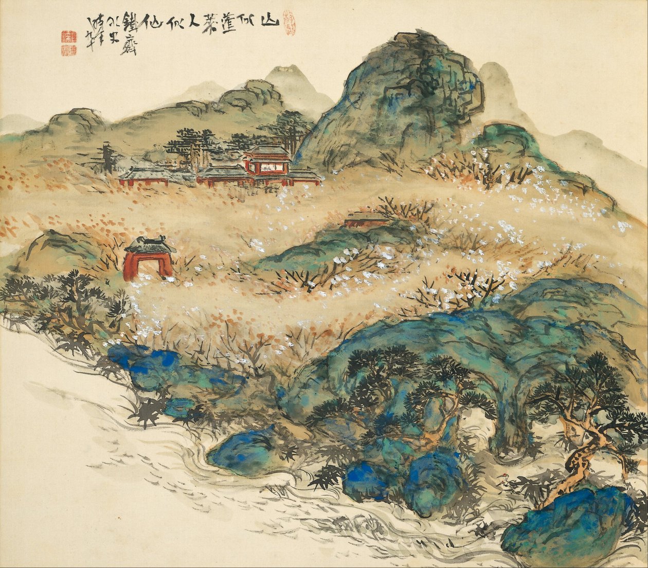 Mt.Penglai (Góra Nieśmiertelnych) autorstwa Tomioka Tessai