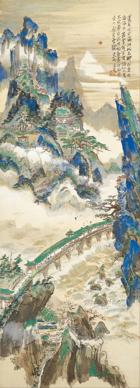 Mt.Penglai (Góra Nieśmiertelnych) autorstwa Tomita Keisen