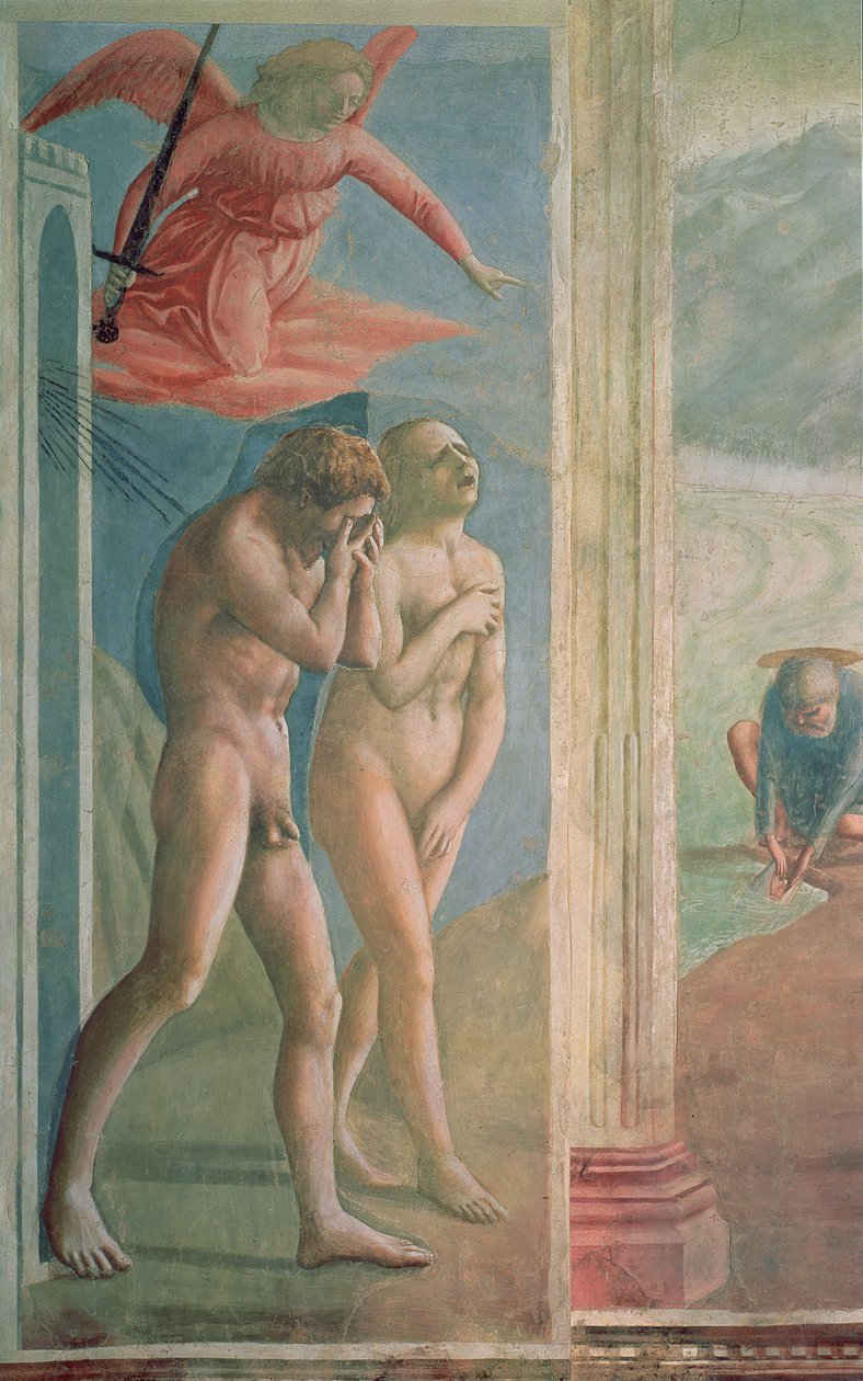 Adam i Ewa wygnani z raju, ok. 1427 r. (po restauracji) (zob. także 200134 i 428037) autorstwa Tommaso Masaccio