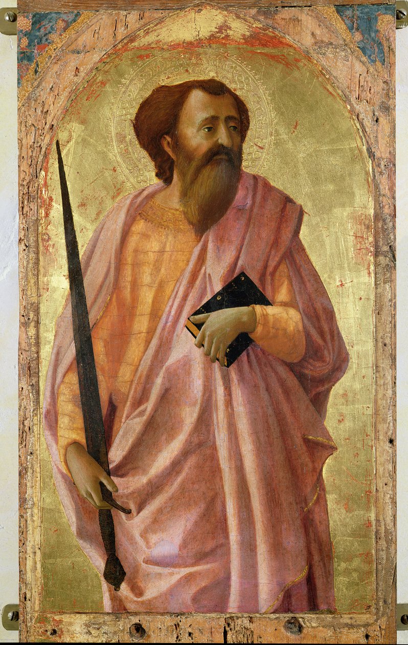 Św. Paweł, 1426 (tempera na desce) autorstwa Tommaso Masaccio