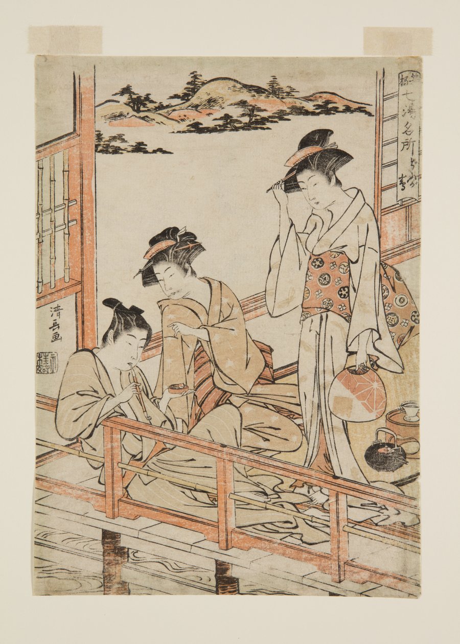 D?gashima (kolorowy drzeworyt) autorstwa Torii Kiyonaga
