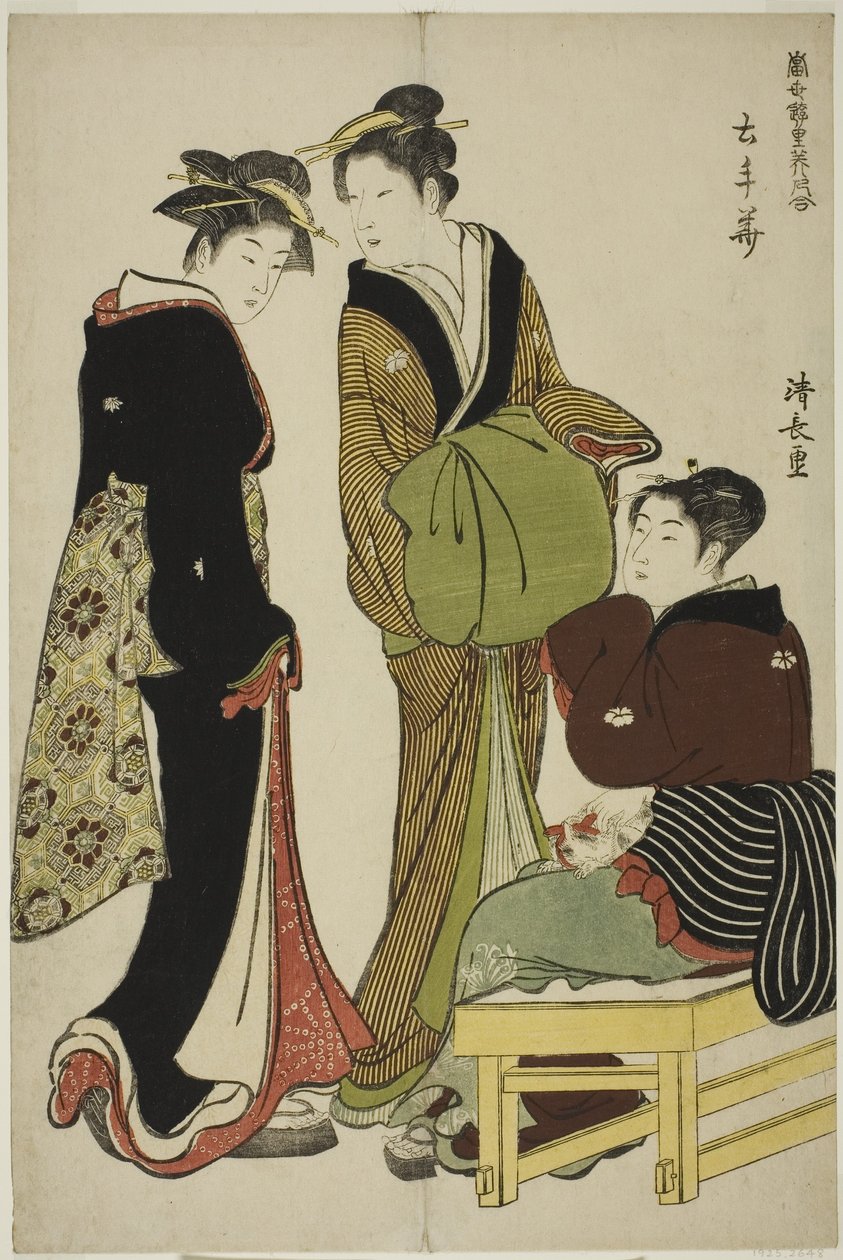 Kwiaty dystryktu Doteshita autorstwa Torii Kiyonaga