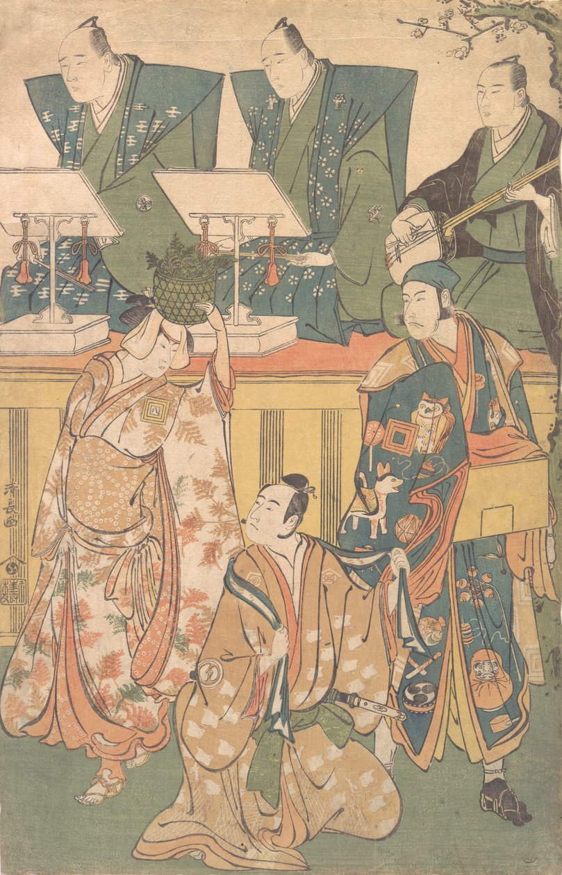 Scena z dramatu, ca. 1788. autorstwa Torii Kiyonaga