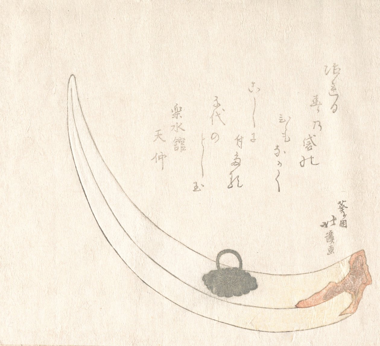 Wazon z rogami, XIX wiek. autorstwa Totoya Hokkei