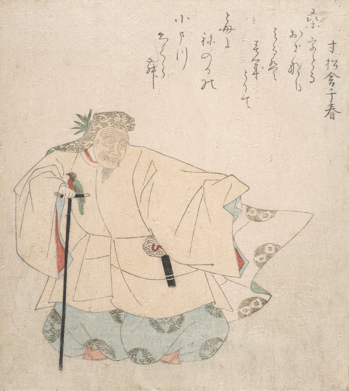 Scena z Tańca Noh, ca. 1820. autorstwa Totoya Hokkei