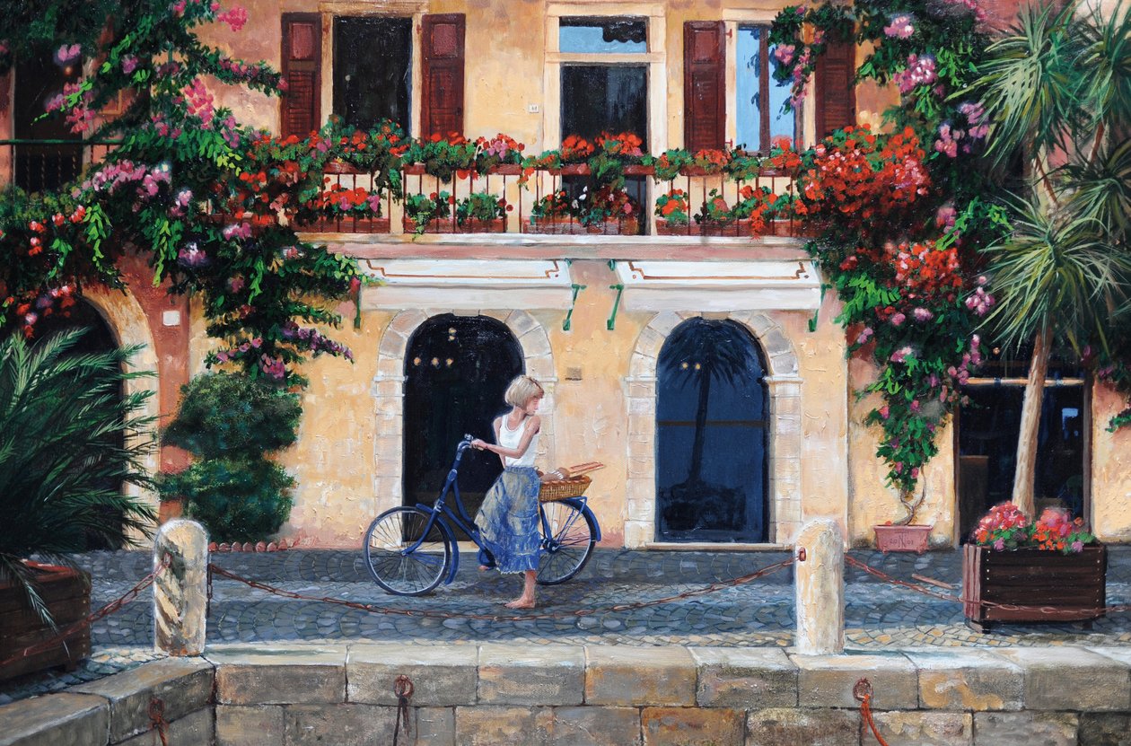 Limone, Jezioro Garda, Włochy, 2003 autorstwa Trevor Neal