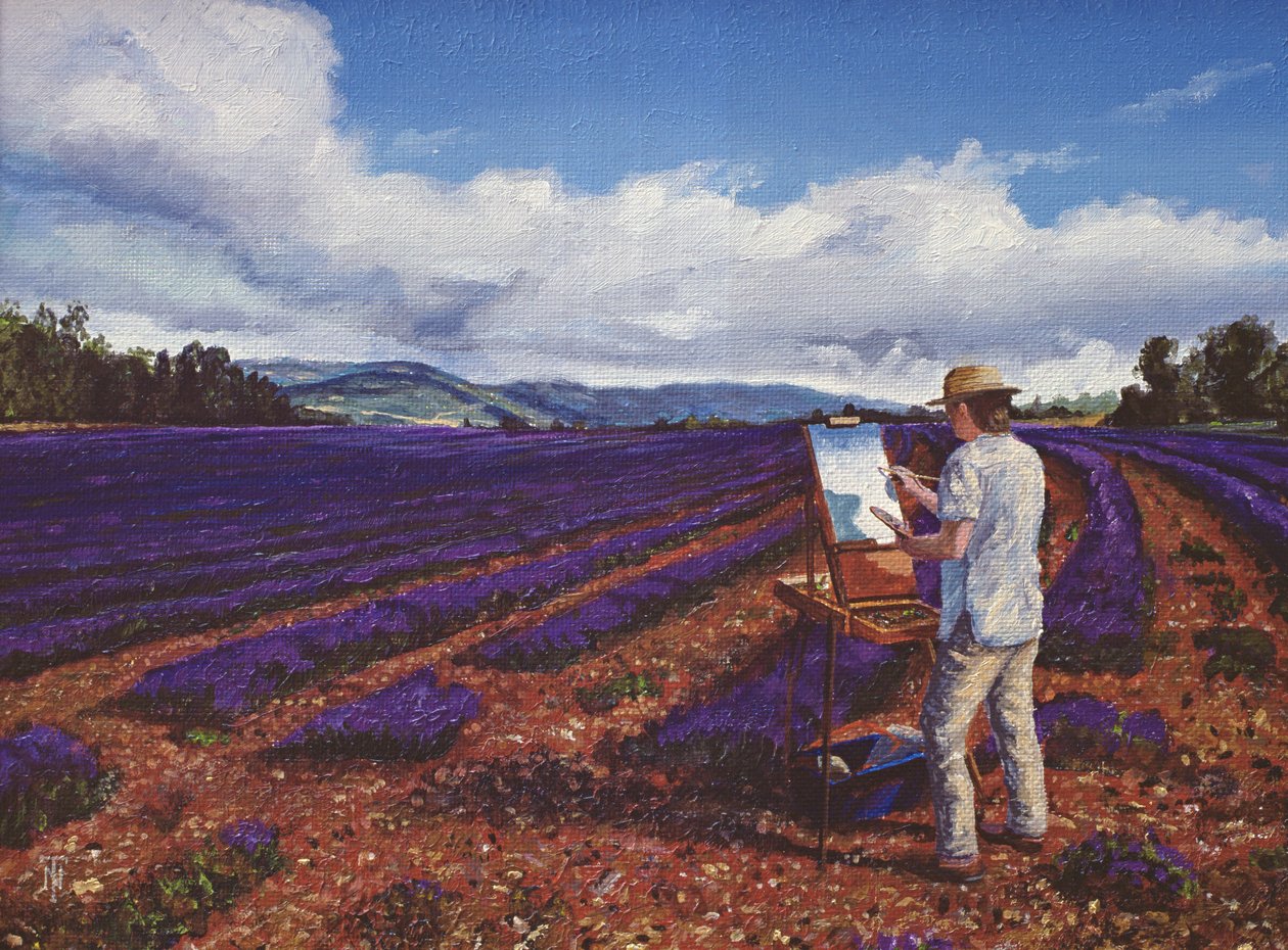 Malarz, Vaucluse, Prowansja, 1998 autorstwa Trevor Neal