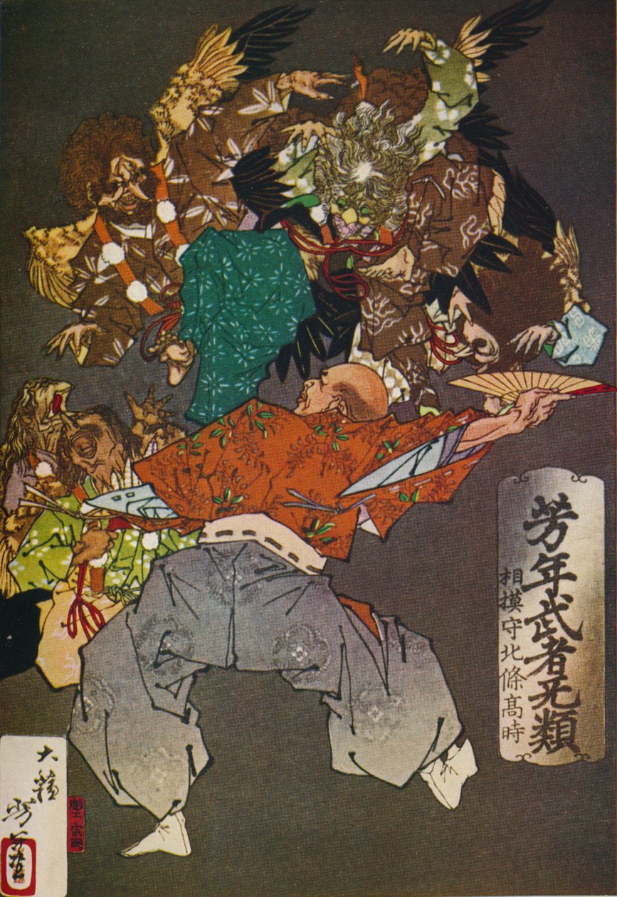 The Tengus, c1880, 1926 autorstwa Tsukioka Yoshitoshi
