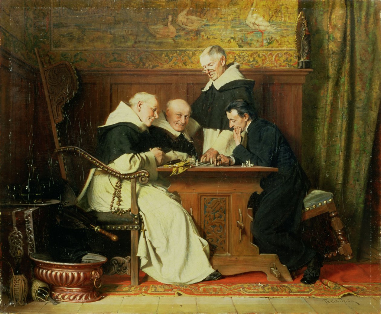 Szachiści autorstwa Ture Nikolaus Cederstrom