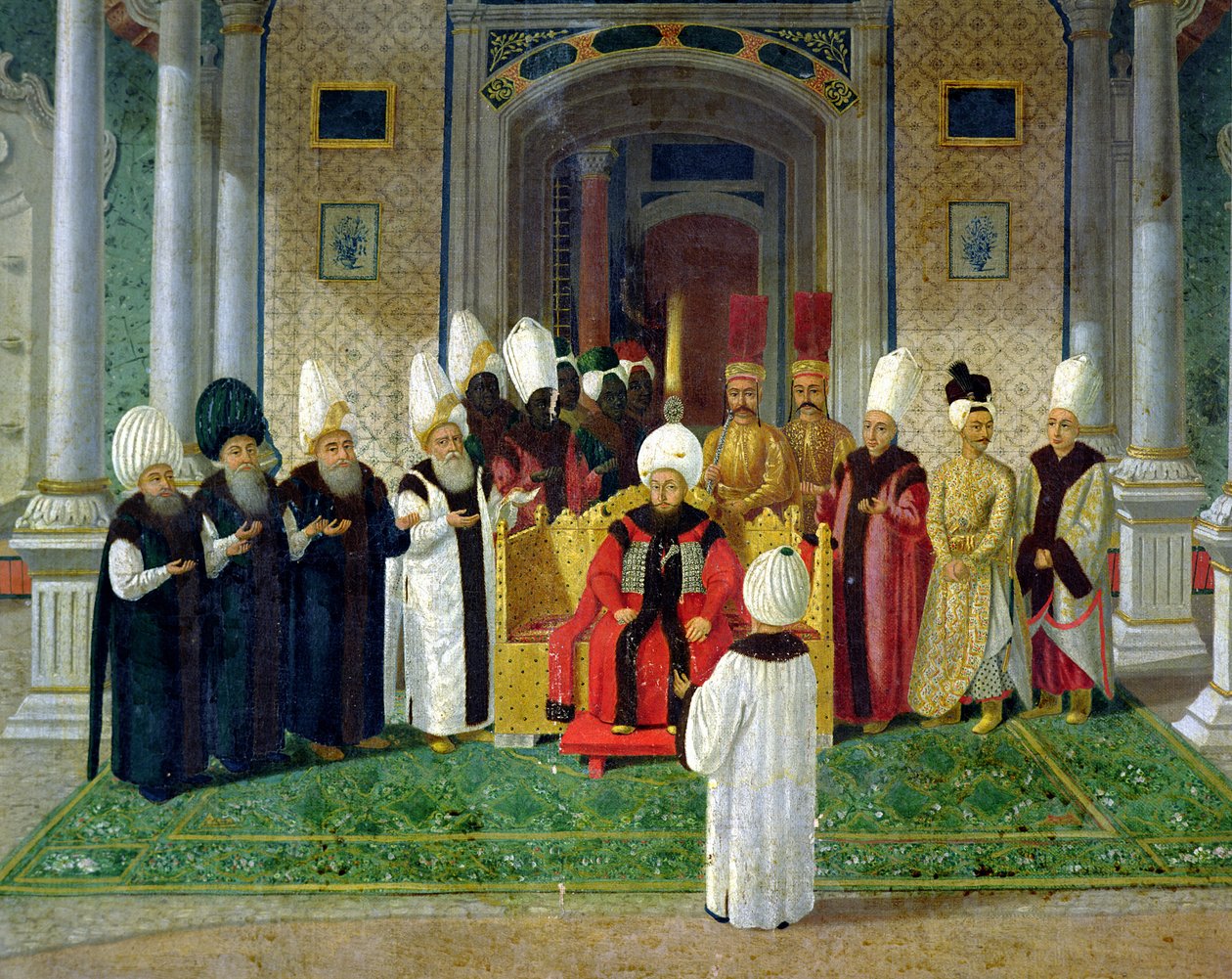 Przyjęcie na dworze sułtana Selima III (1761-1807) autorstwa Turkish School