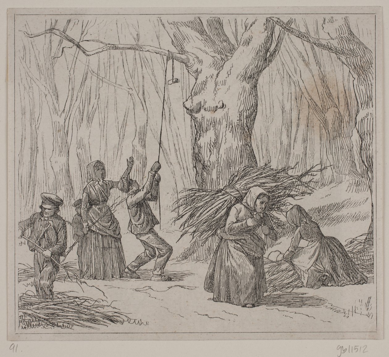 Ilustracja do „Jesiennej burzy”, wiersz Christiana Richardt autorstwa Ubekendt
