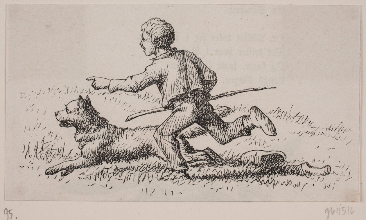 Ilustracja do „Pan Mikkel”, wiersz Christiana Richardt autorstwa Ubekendt
