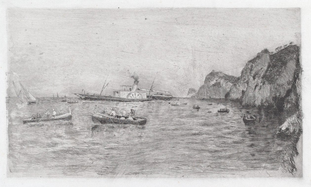 Port na Capri [Marina di Capri] autorstwa Uberto dell