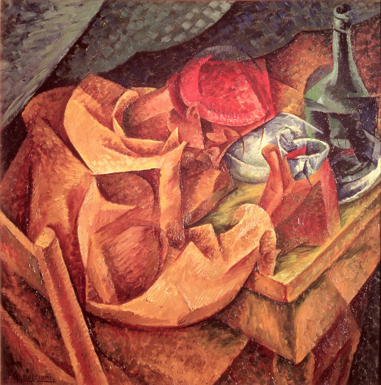 Pijący, 1914 autorstwa Umberto Boccioni