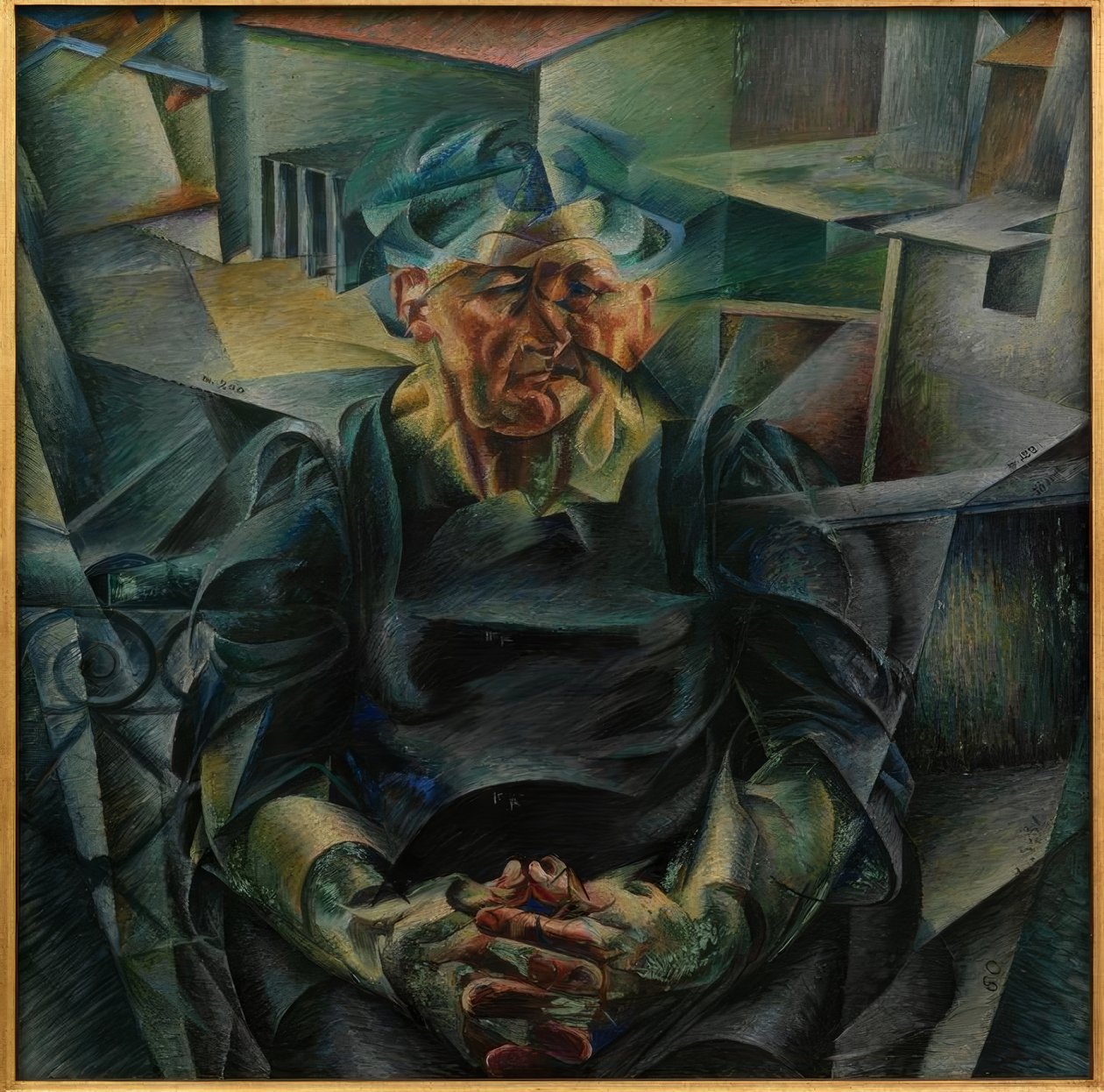 Konstrukcja pozioma autorstwa Umberto Boccioni