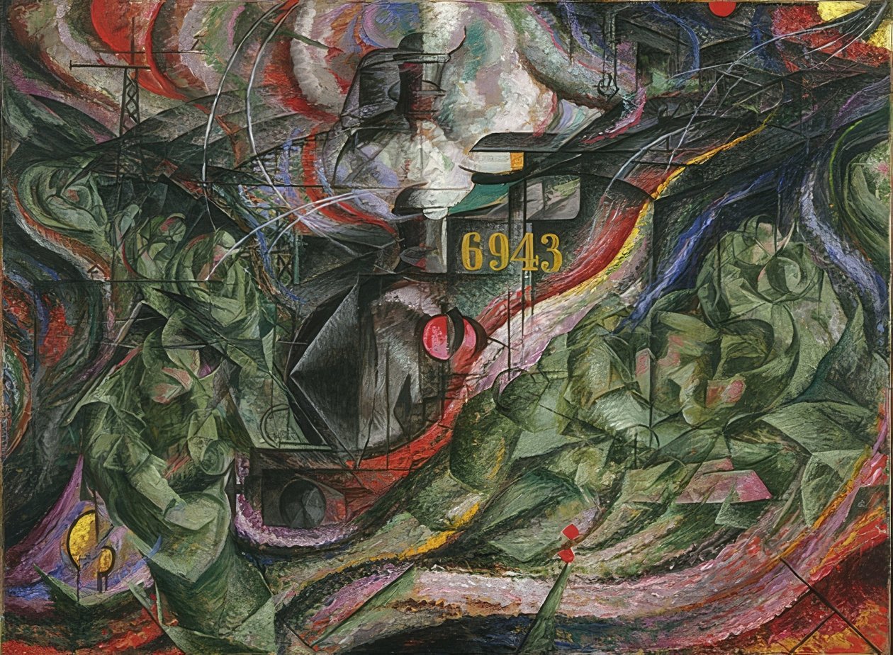 Stany umysłu I: Pożegnania. 1911 autorstwa Umberto Boccioni