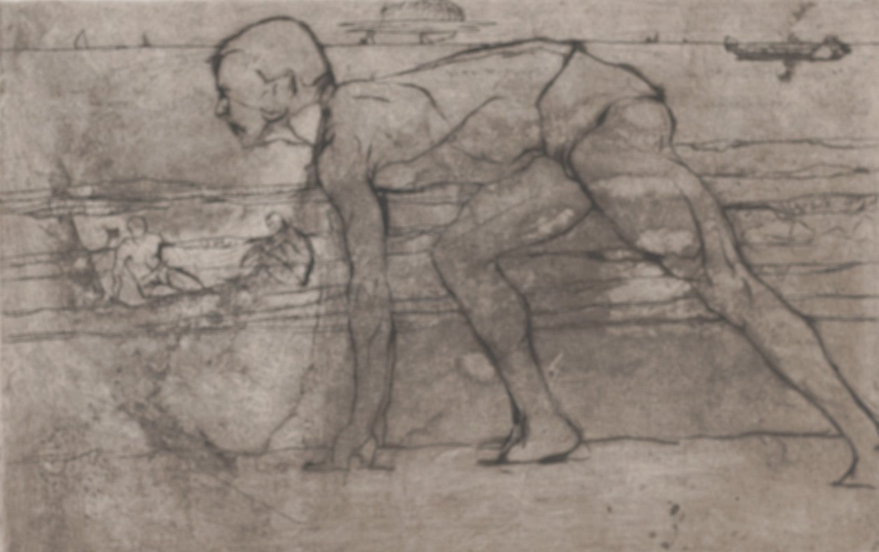 Sportowiec, 1907. autorstwa Umberto Boccioni
