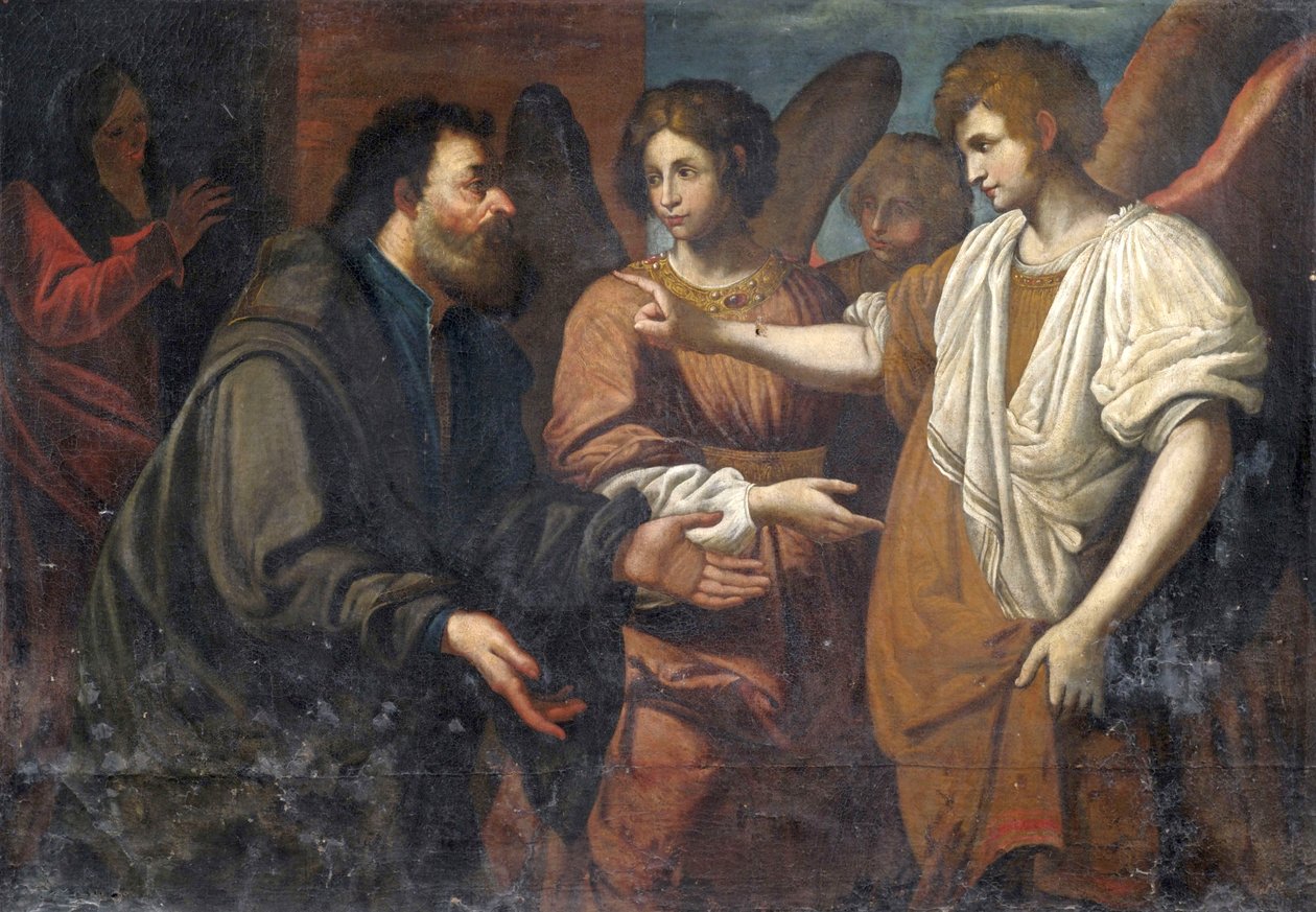 Abraham i trzej aniołowie autorstwa Unbekannt Unbekannt