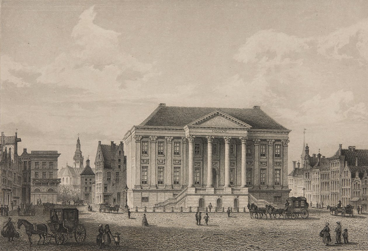 Grote Markt w Groningen w 1858 r. autorstwa Unbekannt Unbekannt