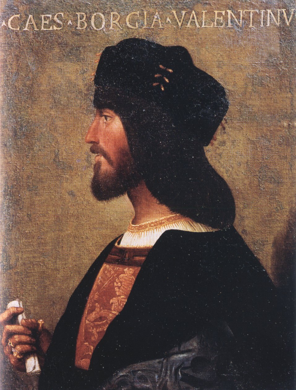 Portret Cesare Borgii (1475-1507) autorstwa Unbekannt Unbekannt