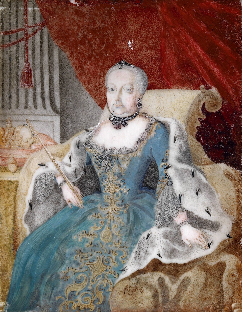 Portret Marii Teresy (1717-1780) autorstwa Unbekannt Unbekannt