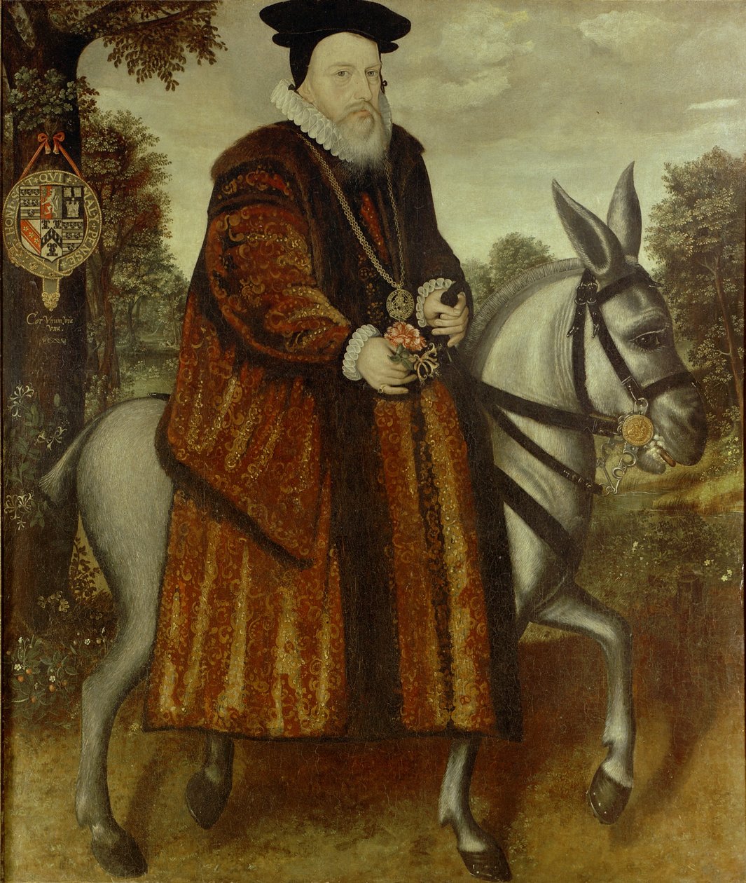 William Cecil, 1. Baron Burghley, Lord Wysoki Skarbnik Anglii, Bodleian Library, Oxford autorstwa Unbekannt Unbekannt