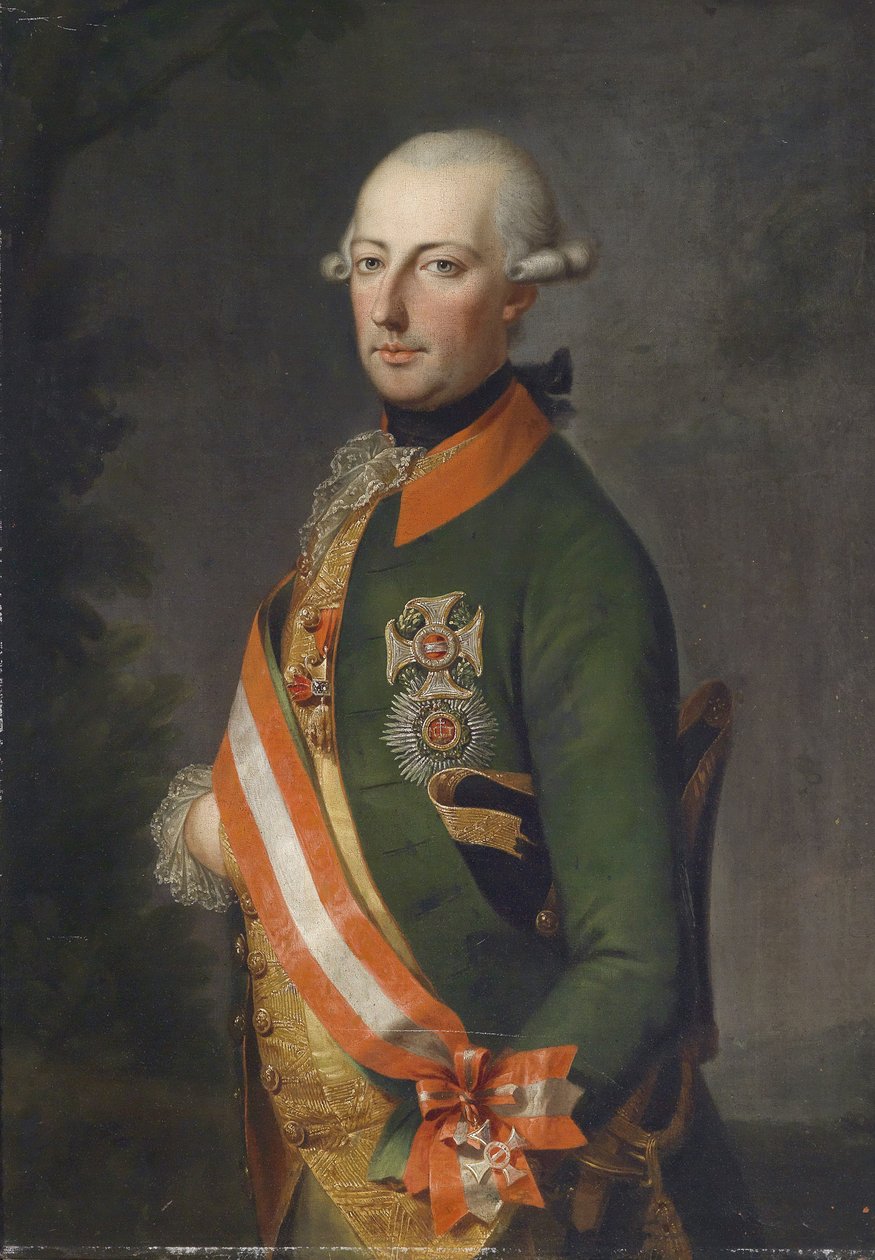 Cesarz Józef II, portret w mundurze Pułku Chevaux-Leger nr 1 z medalami autorstwa Unbekannt Unbekannt