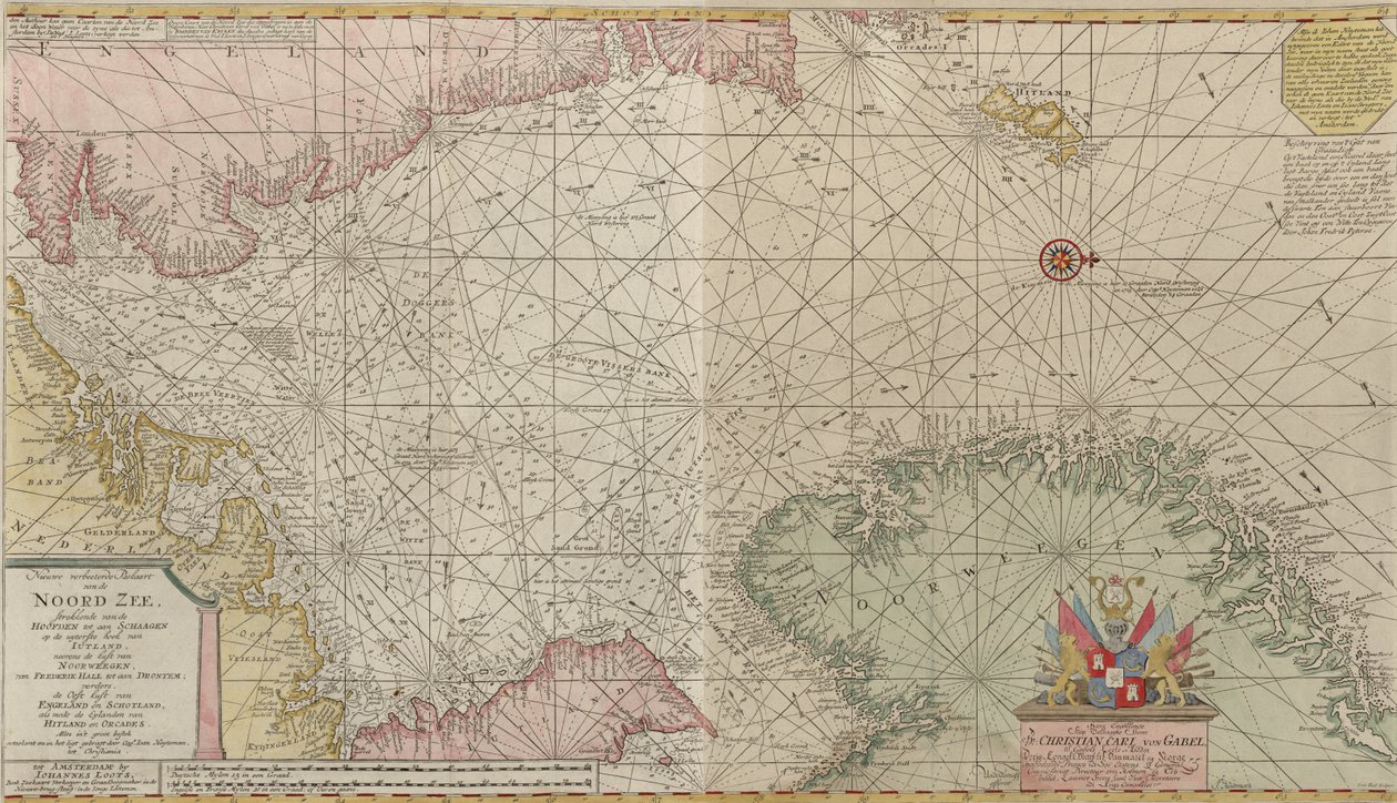 Mapa z kolekcji map Biblioteki Narodowej. Mapa została wydana w () i przedstawia Morze Północne. autorstwa Unbekannt Unbekannt