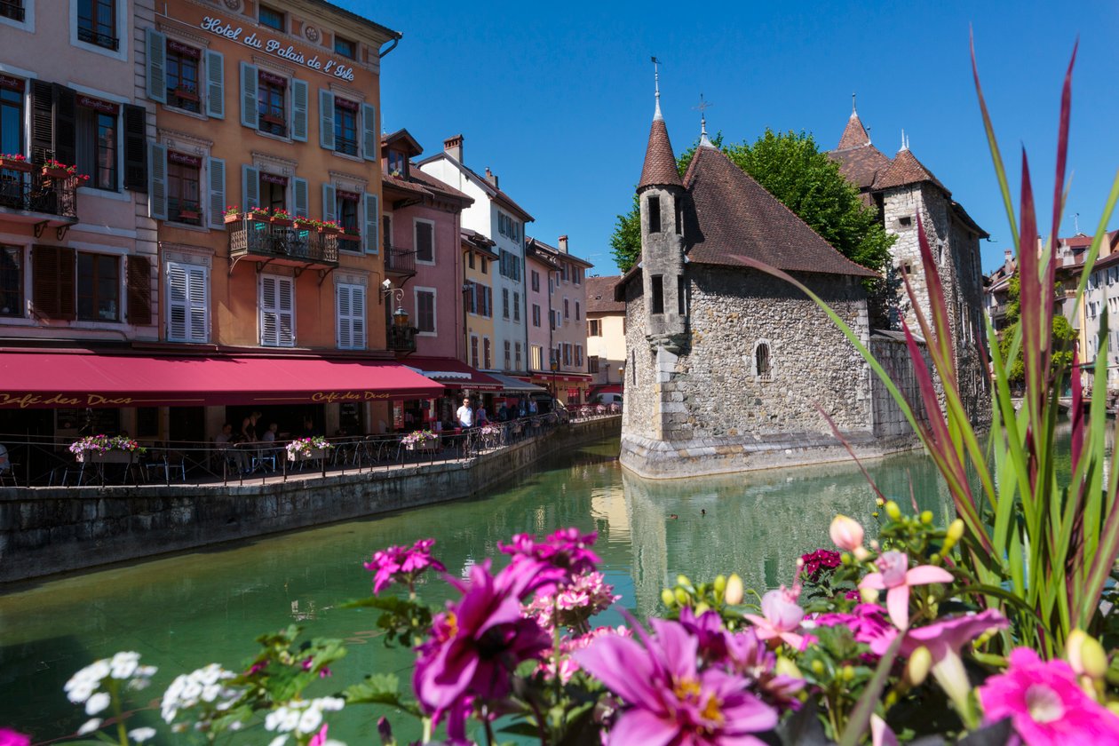 Annecy, Francja. Pałac na Wyspie. autorstwa Unbekannt Unbekannt