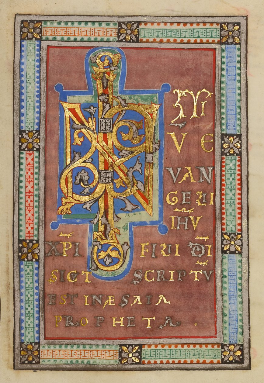 Zdobiona strona Incipit (6806934) autorstwa Unbekannt Unbekannt