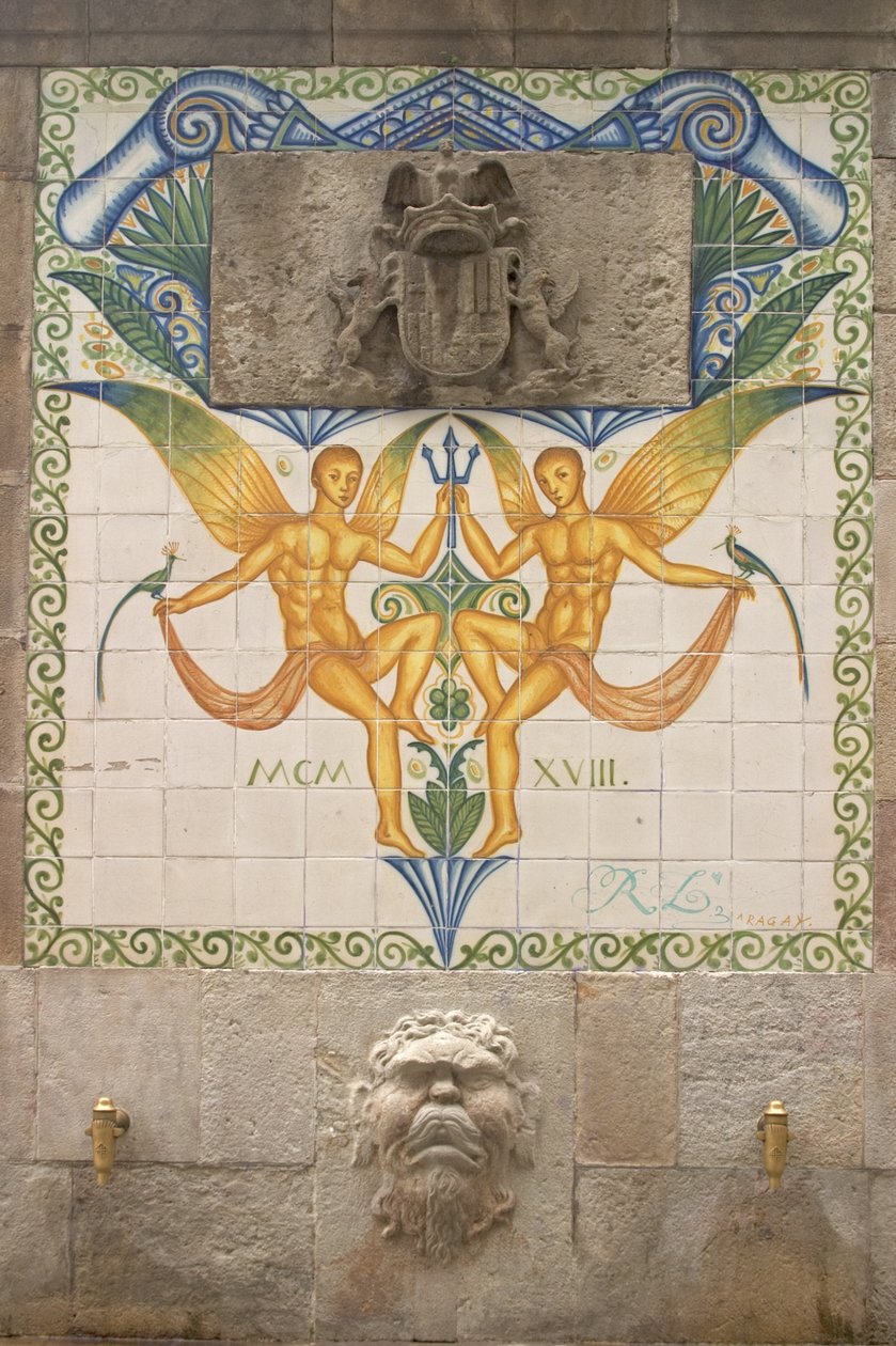Dekoracja Fontanny (ceramiczna) autorstwa Unbekannt Unbekannt
