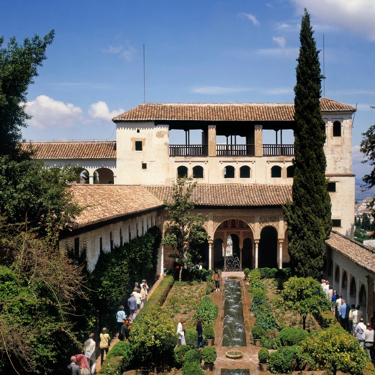 Pałac Generalife, Granada, Hiszpania. autorstwa Unbekannt Unbekannt