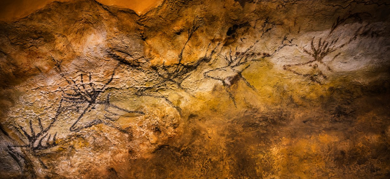 Malowidło jaskiniowe Lascaux, Bordeaux, Francja autorstwa Unbekannt Unbekannt