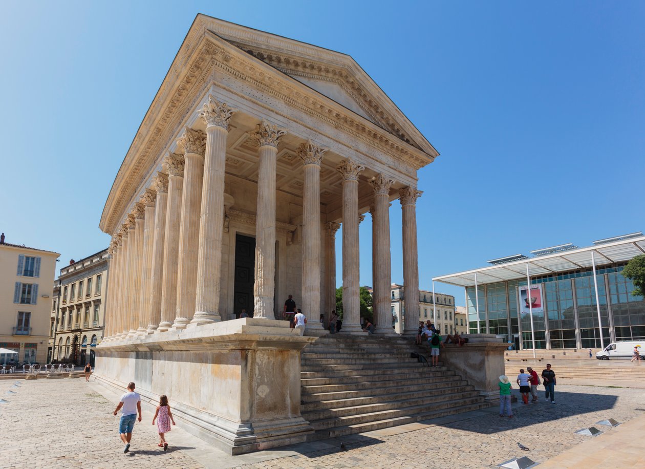 Nimes, Francja. Kwadratowy Dom. autorstwa Unbekannt Unbekannt