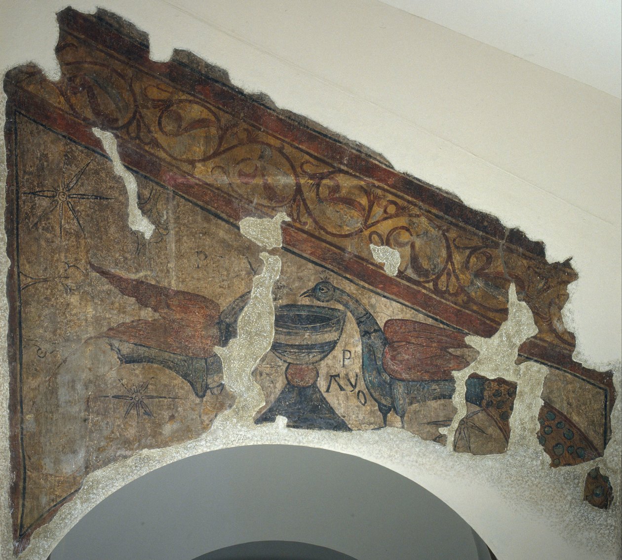Pawie pijące z kielicha z Santa Maria de Taüll autorstwa Unbekannt Unbekannt