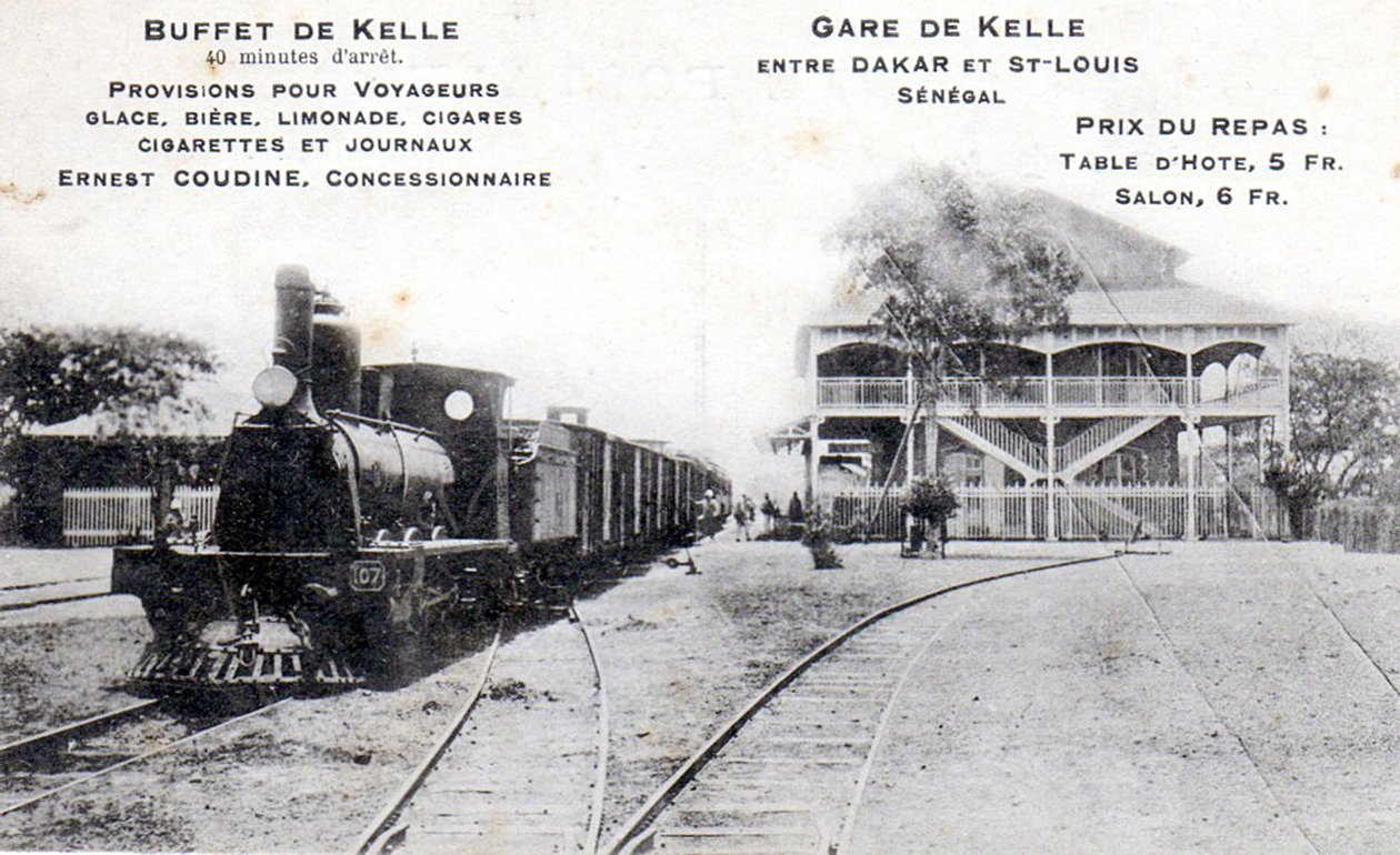 Pocztówka stacji w Kelle, ok.1908 autorstwa Unbekannt Unbekannt