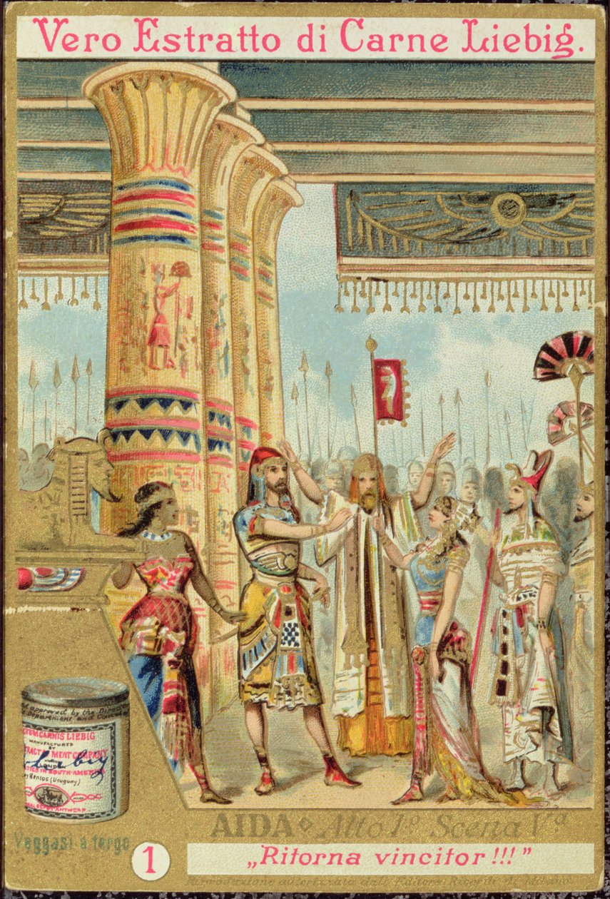 Scena z I aktu, Scena v z opery „Aida”, autorstwa Giuseppe Verdiego (1813-1901) autorstwa Unbekannt Unbekannt