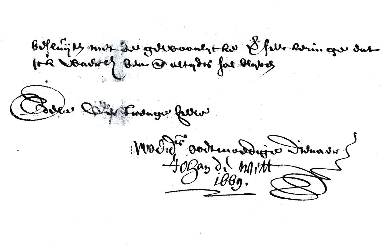 Podpis Johana de Witta (1625-72) autorstwa Unbekannt Unbekannt