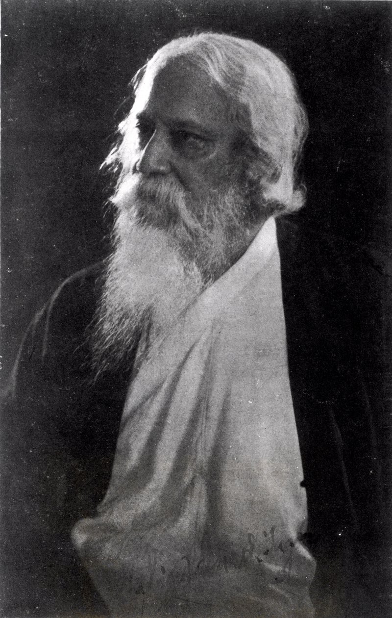 Sir Rabindranath Tagore (1861-1941) (zdjęcie z Bundu) autorstwa Unbekannt Unbekannt