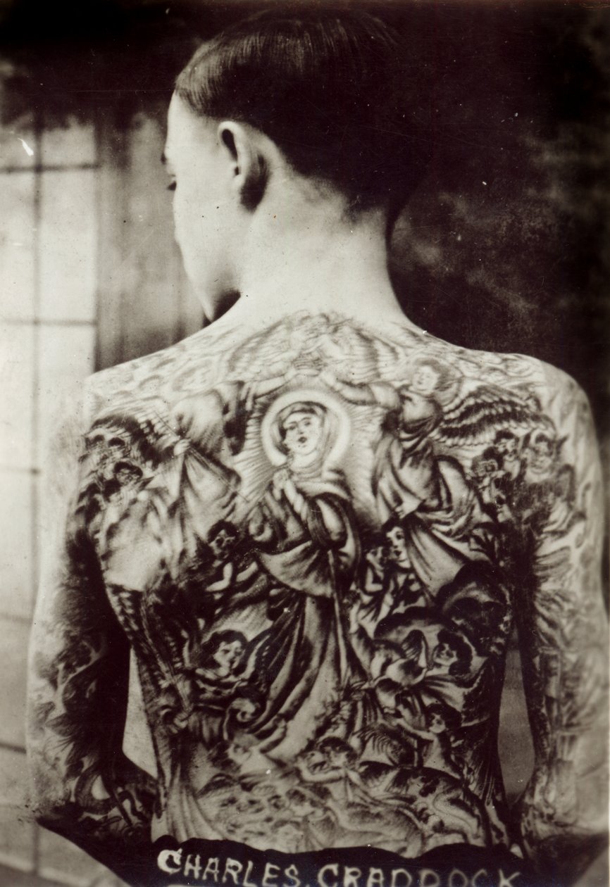 Wytatuowany mężczyzna, 1921 autorstwa Unbekannt Unbekannt