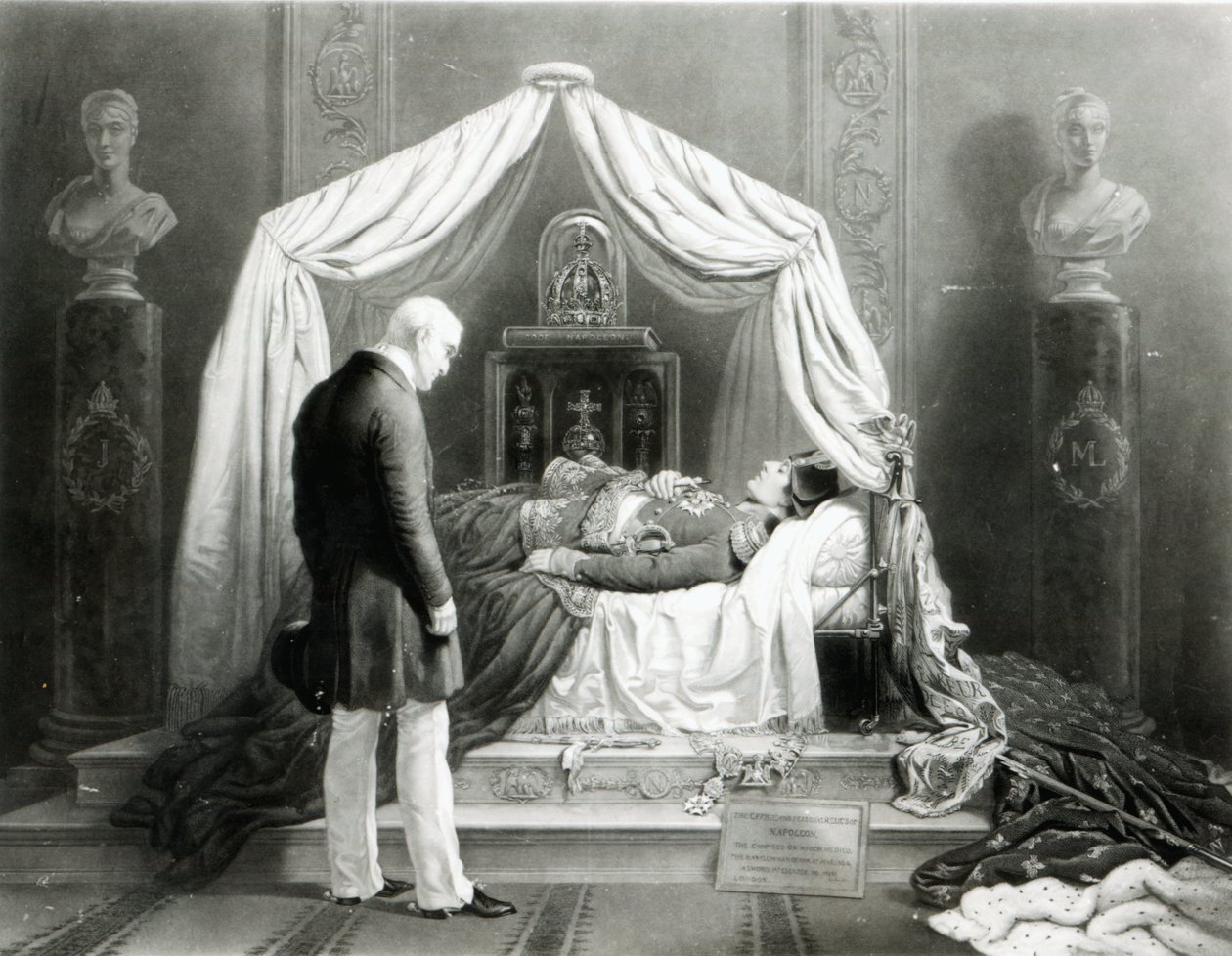 Model woskowy księcia Wellington patrzącego na Napoleona, ok. 1840 (wosk i technika mieszana) autorstwa Unbekannt Unbekannt