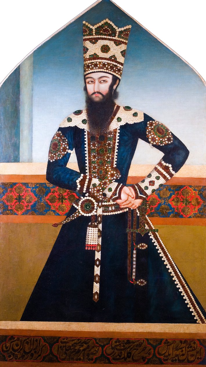 Nieznany, Iran, początek XIX wieku - Portret szejka Ali Mirza autorstwa Unbekannt Unbekannt