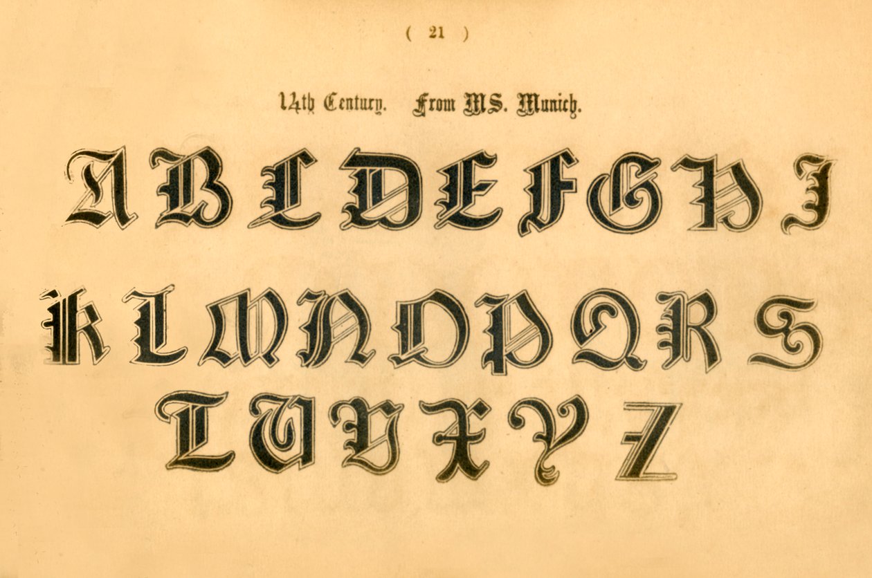 14 wiek. Od MS. Monachium, 1862 autorstwa Unbekannt