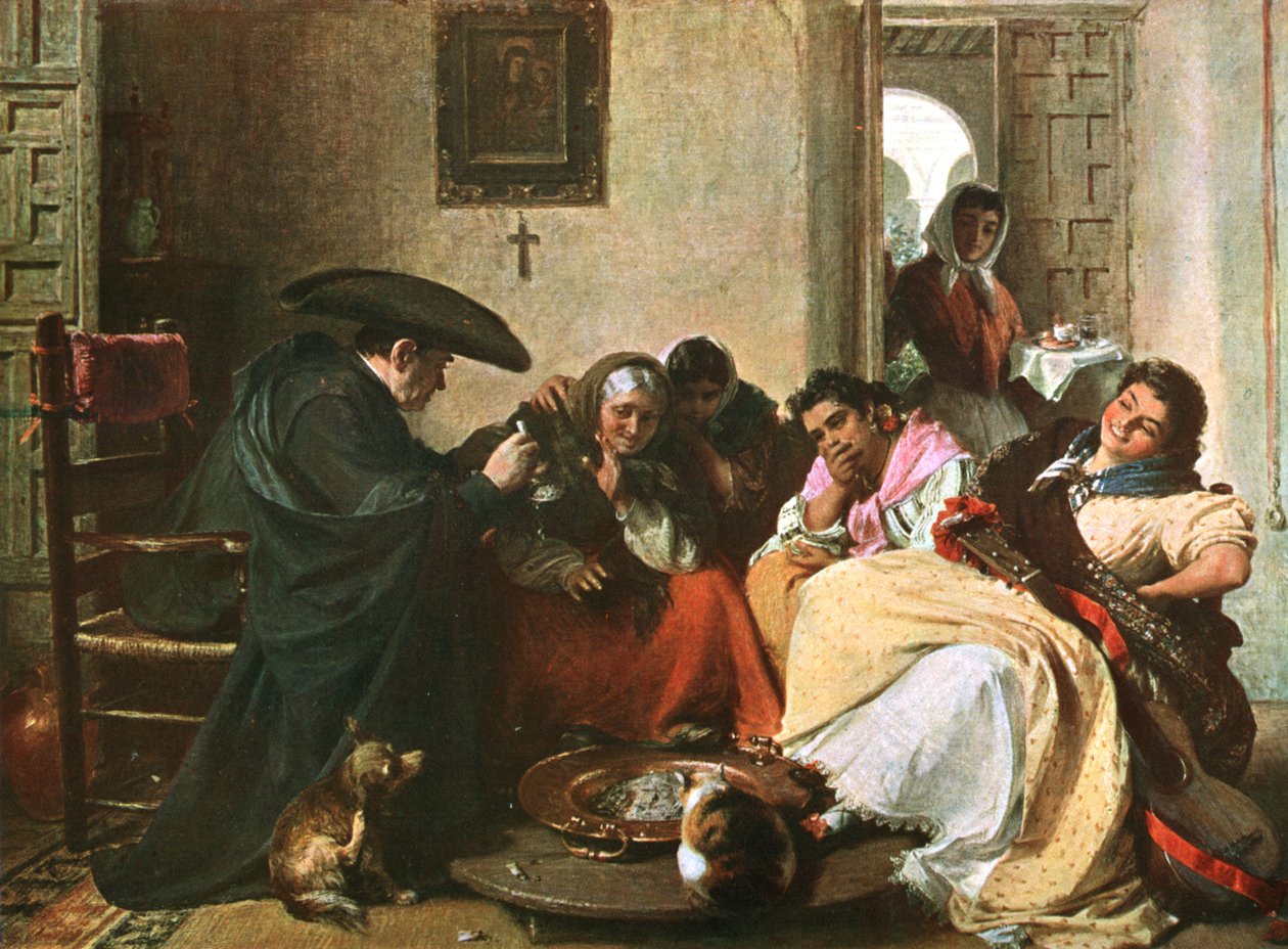 Pogawędka wokół Brasero, 1866, c1902. autorstwa Unbekannt