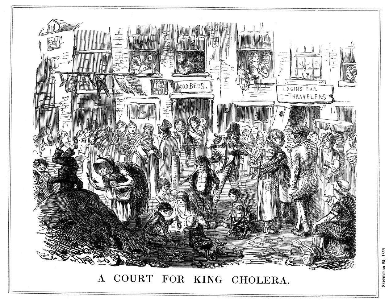 Dwór króla Cholery, 1852 r. autorstwa Unbekannt